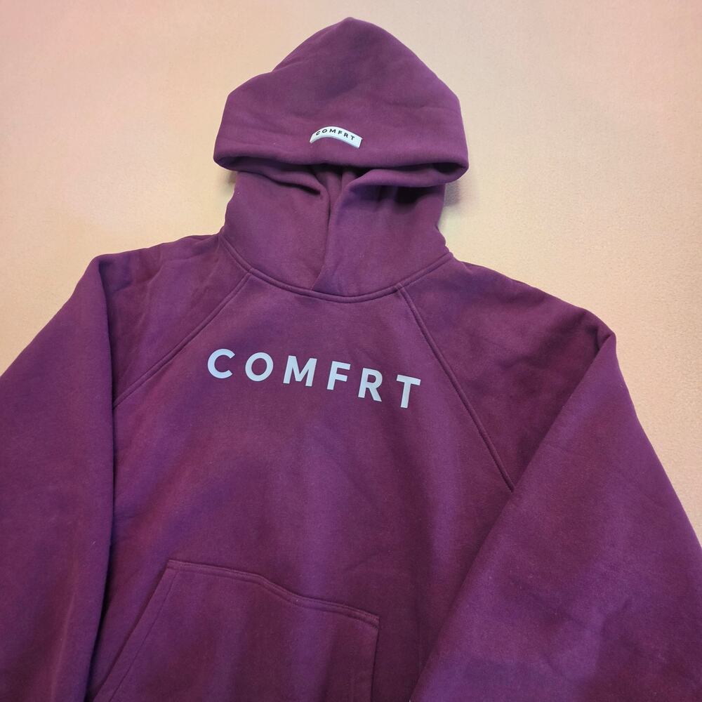 Comfrt Tranquil Hoodie Plum Youth Unisex Sz XL - CAN FIT AS WOMEN'S SMALL